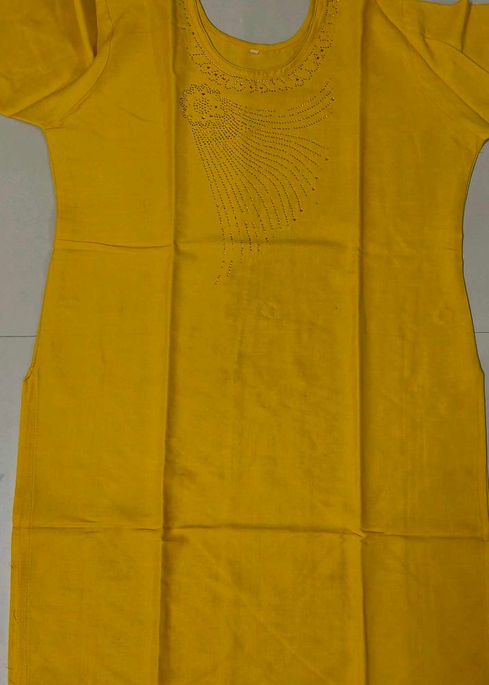 Mustard Yellow Kurti