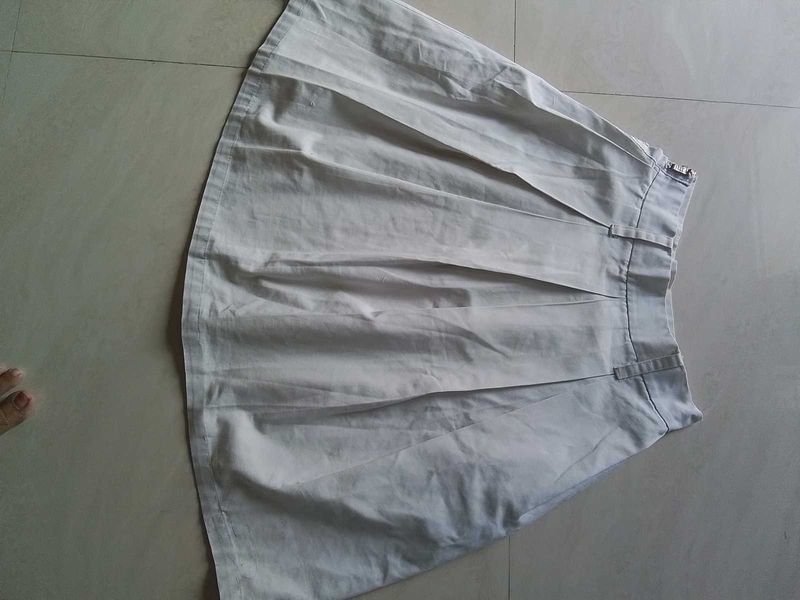 White Uniform Skirt