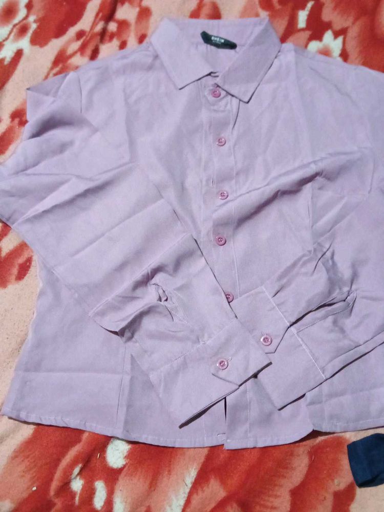 SHEIN Lavender Shirt