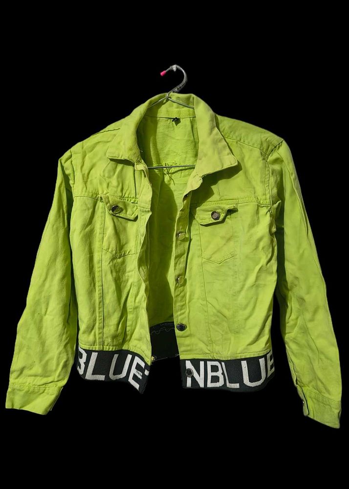 Neon Denim Jacket 💚