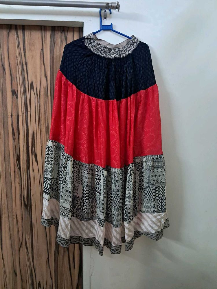 BOHO TIERED MAXI SKIRT