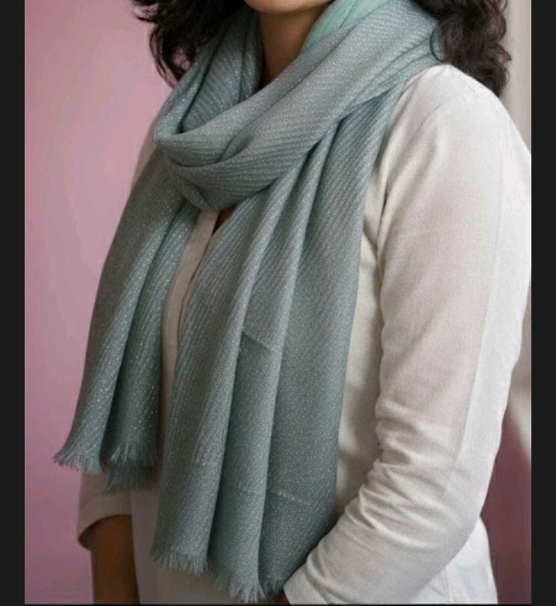 Grey Shimmer Elegant Scarf