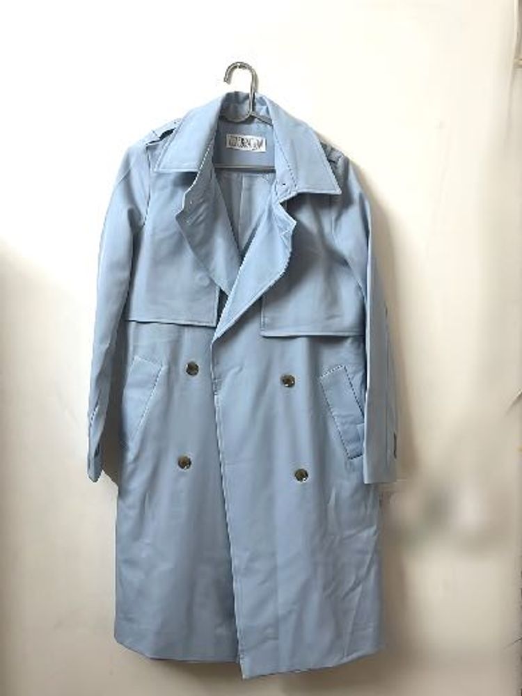 Powder Blue Trench Coat