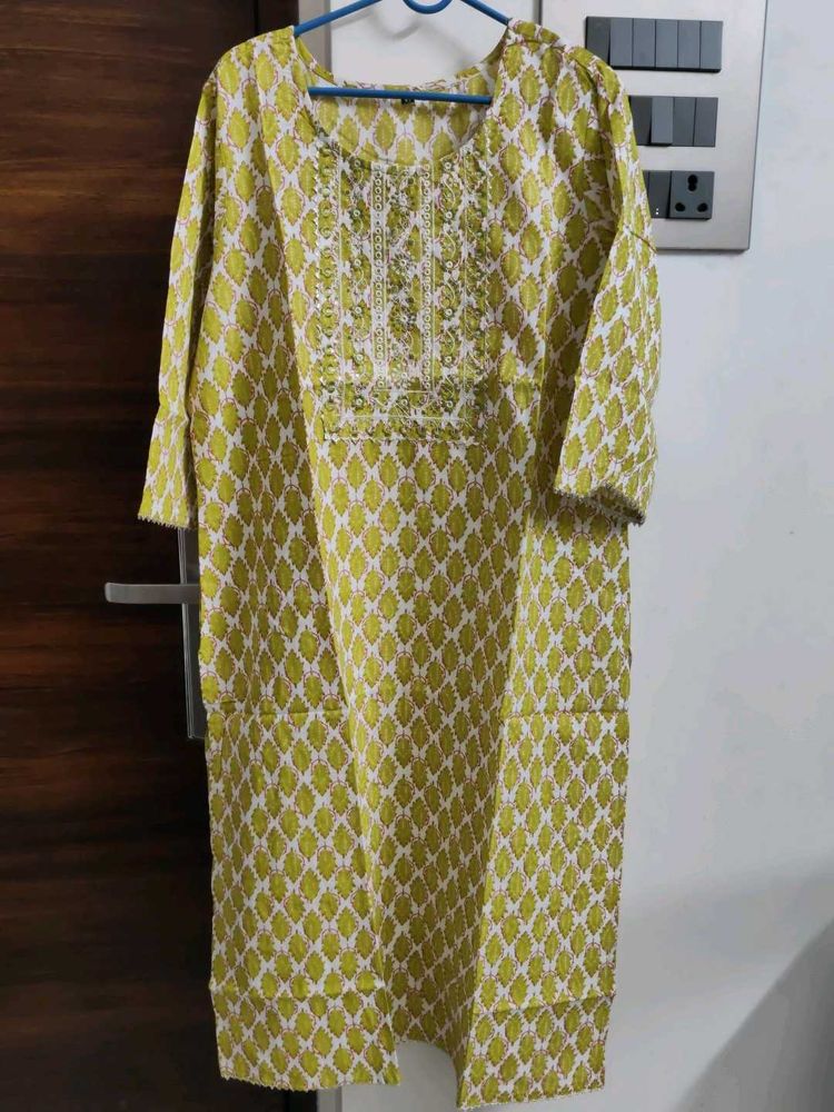 New Lime Green Kurti