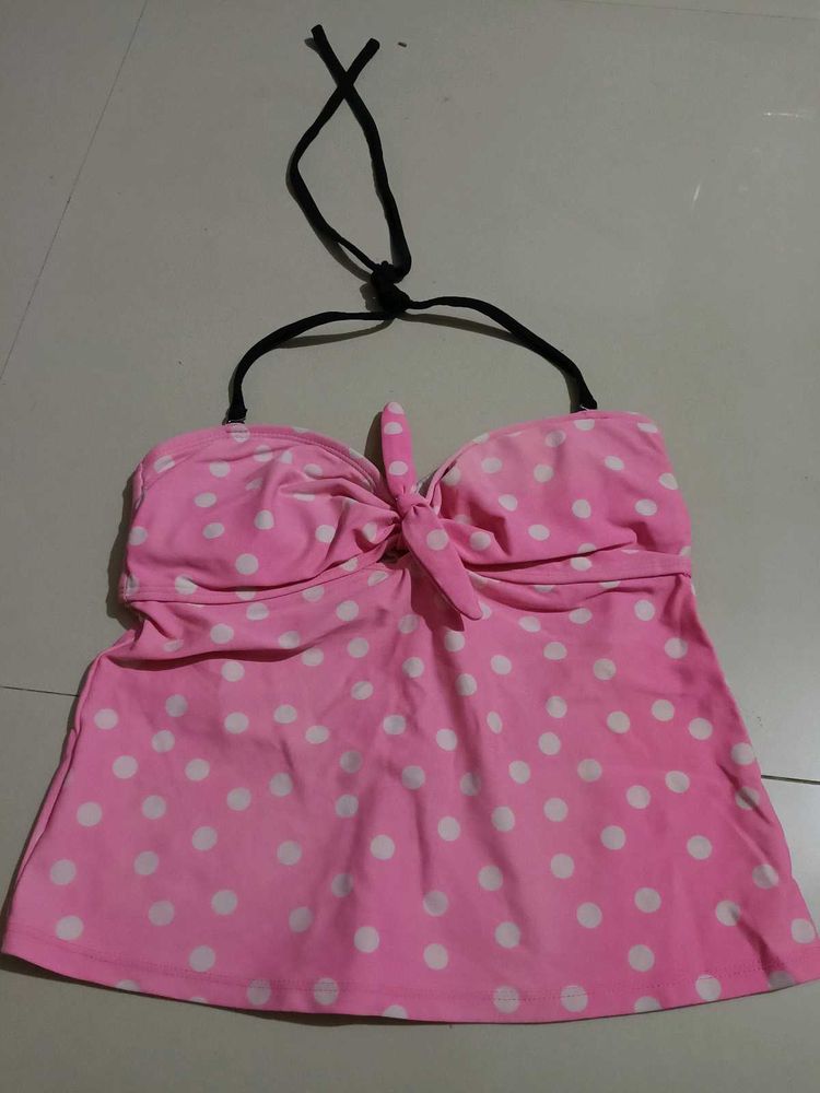 pink halter top