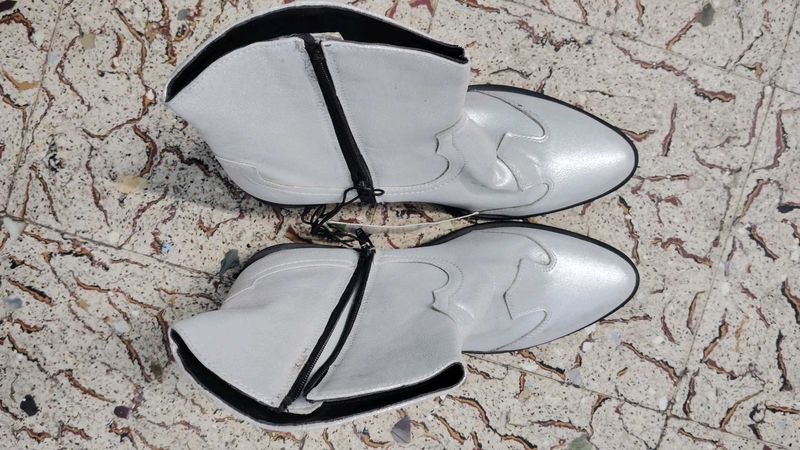 White Ankle Boots