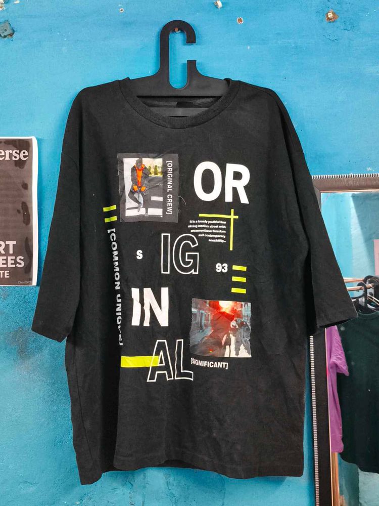 Graphic Print T-Shirt Printed tees over sized