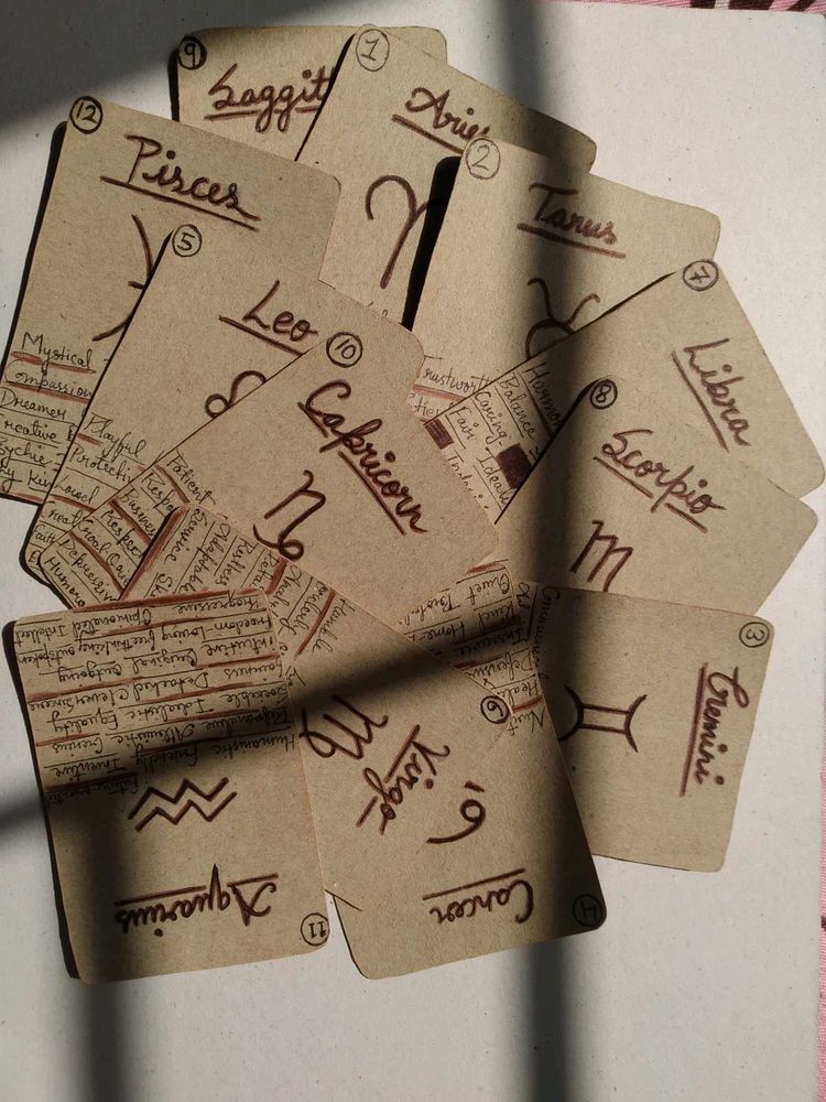 Astrology Zodiac Sign Cards ⭐