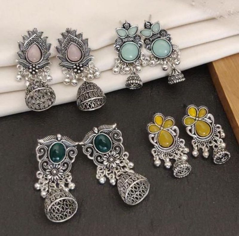 DealWali DIWALI SALE ON 🪔Pack Of 4 Earrings