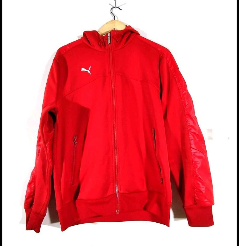 Puma Red Zip-Up Hoodie