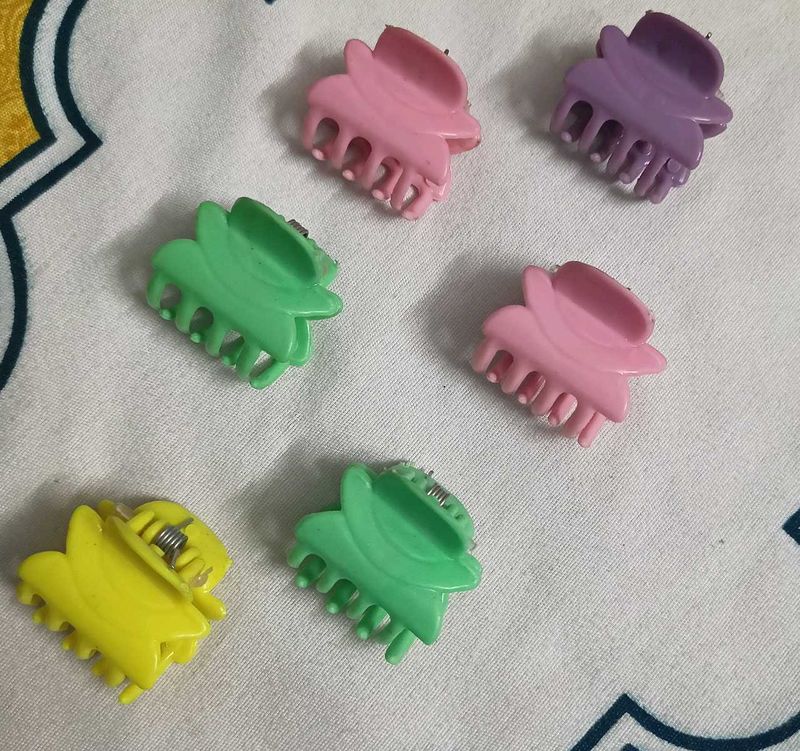 6 Mini Claw Clips