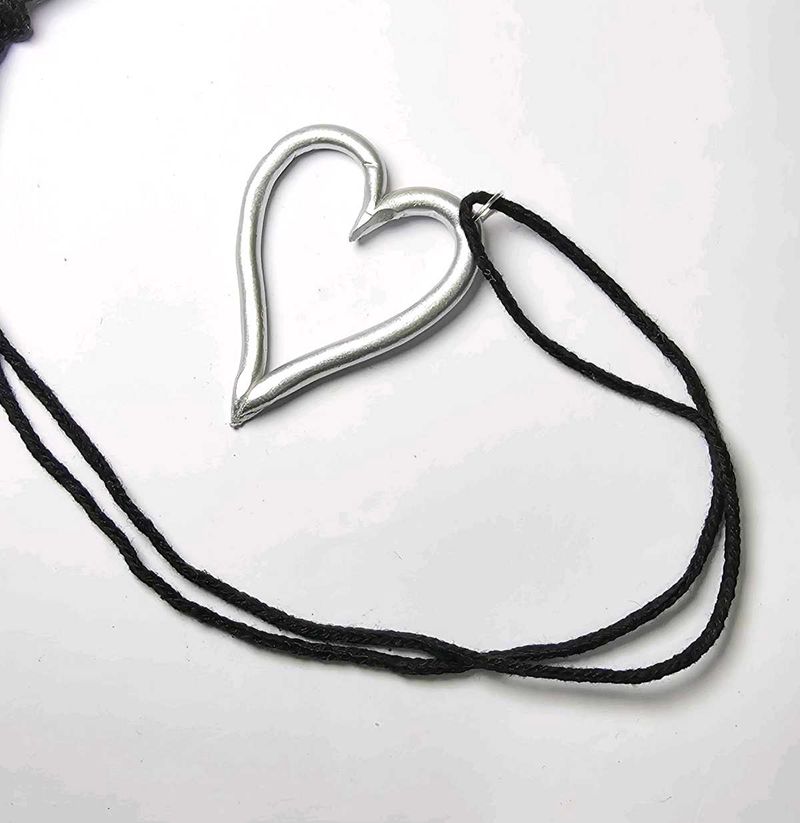 Silver Heart Pendant Necklace