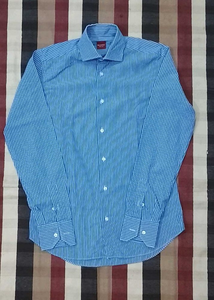 Blue Striped Dress Shirt