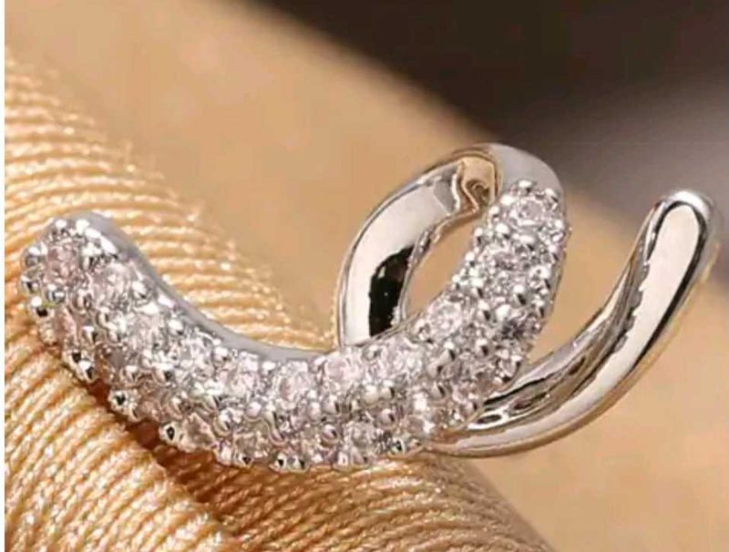 Sparkling Silver Ear Cuff