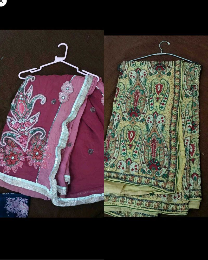 2 Combo Heavy Wedding Saree🌷☺️