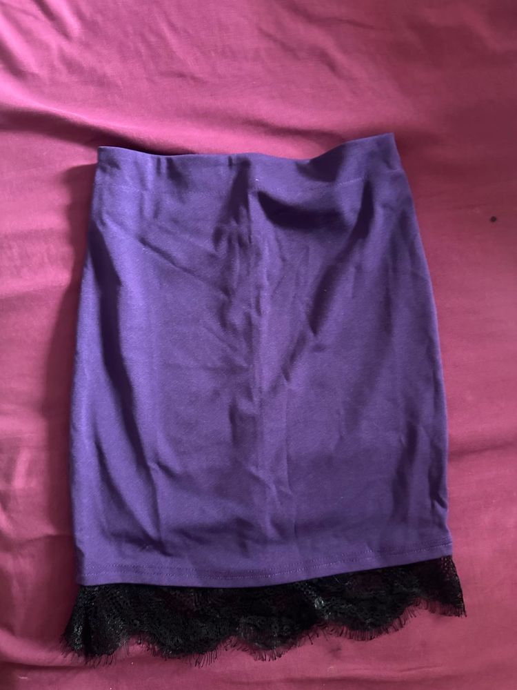 Purple Lace Skirt