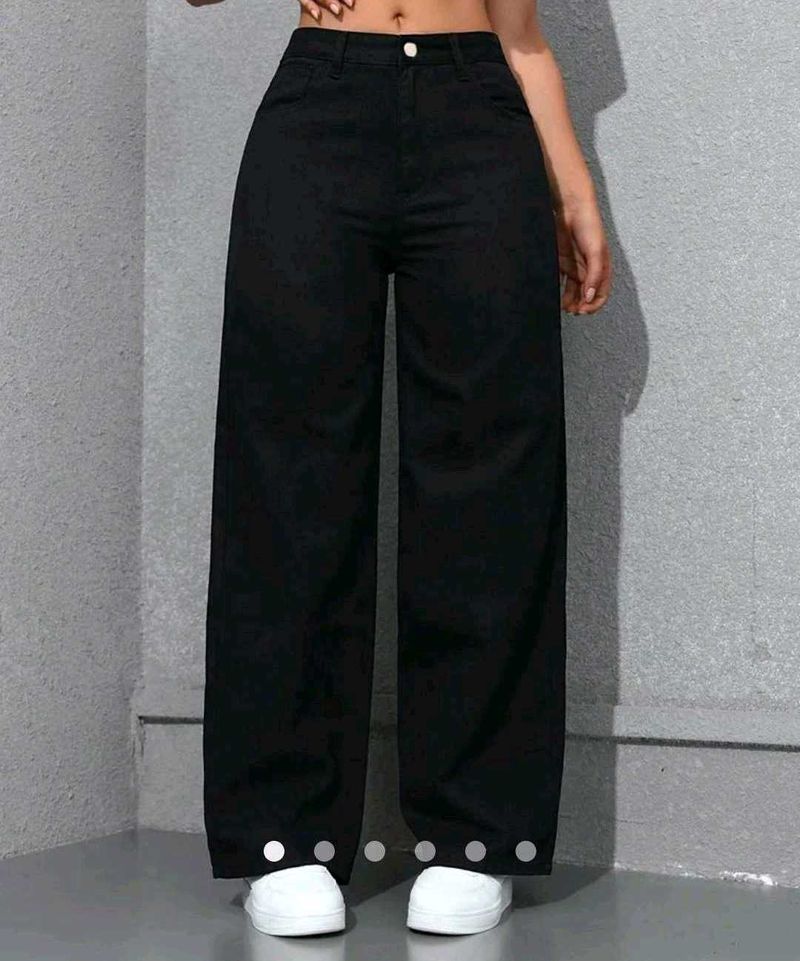 Black Wide Leg Jeans
