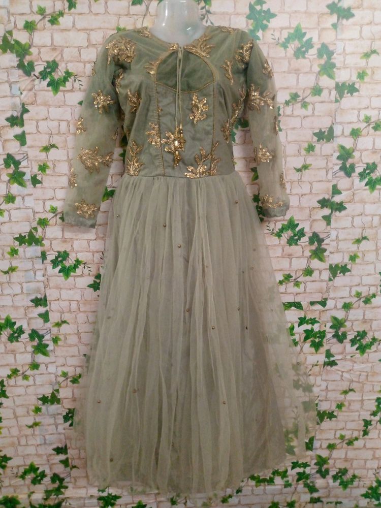 Beautiful Gown English Colour Amazing Sequence Wor