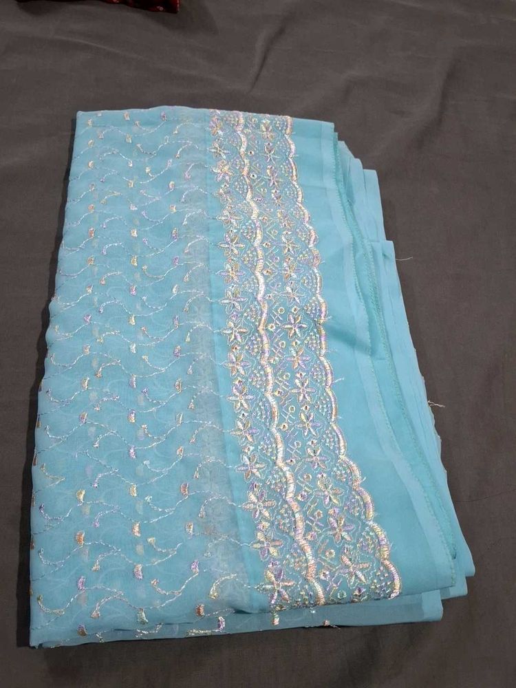 Embroidered saree
