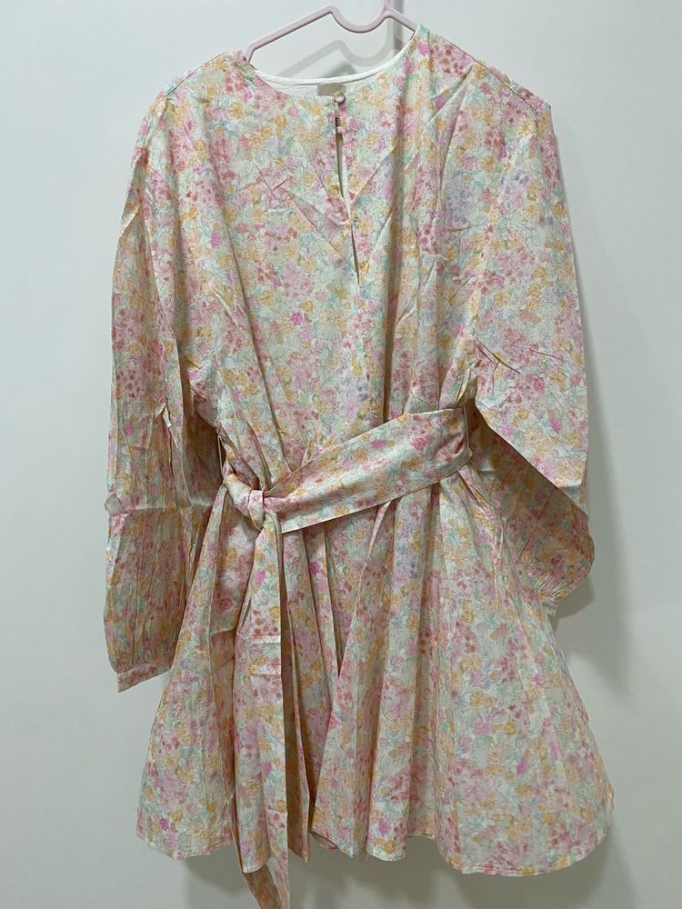 Floral Print Mini Dress
