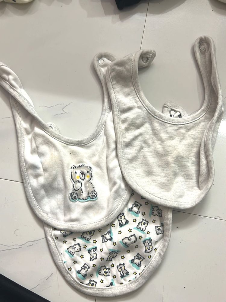 Baby Bibs - Set of 3