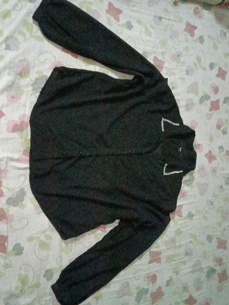 Elegant Black Long Sleeve Top