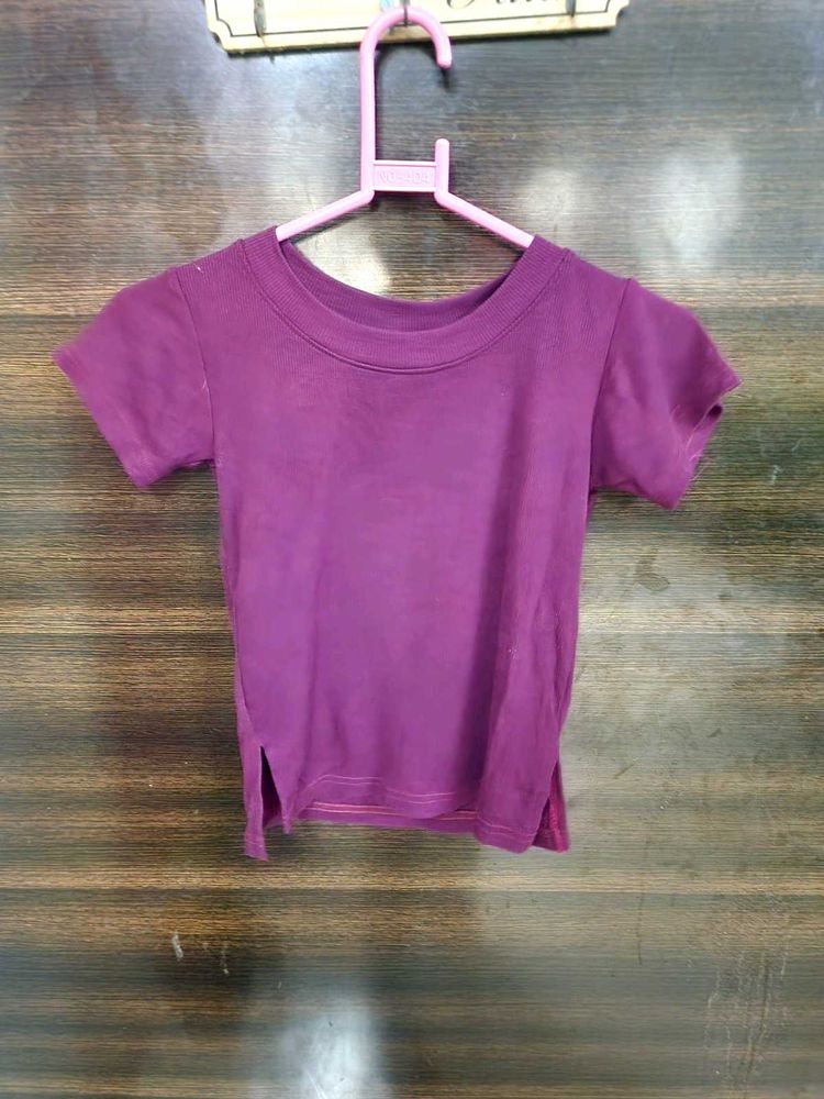 Purple Top With Cut Out At Bottom💜