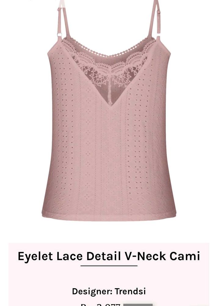 SHEIN Frenchy Lace Cami Top
