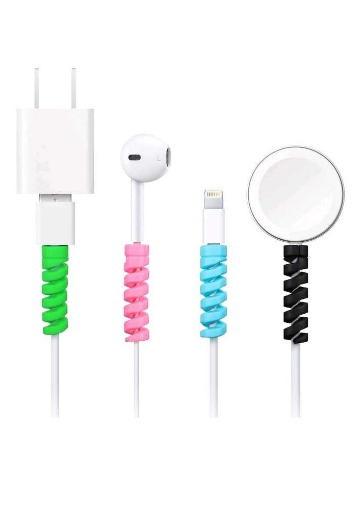 Spiral Charger Spring Cable Protector Data Cabl