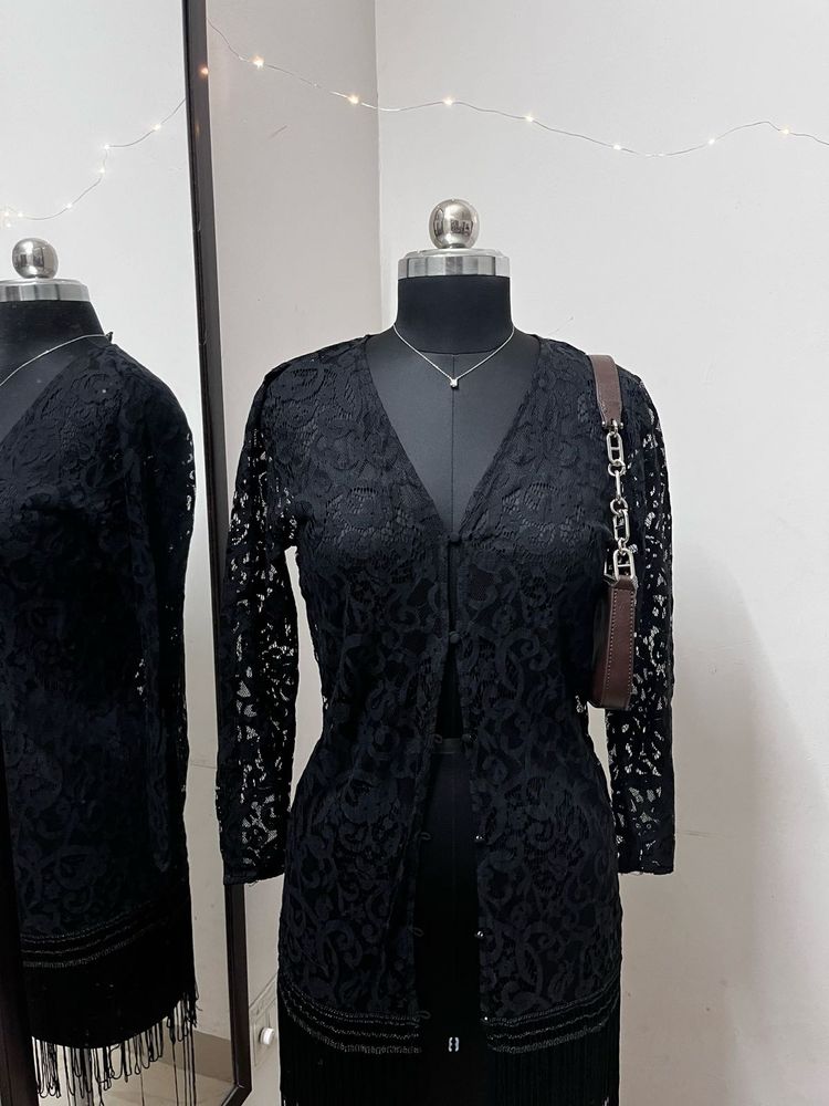 H&amp;M Black Shrug