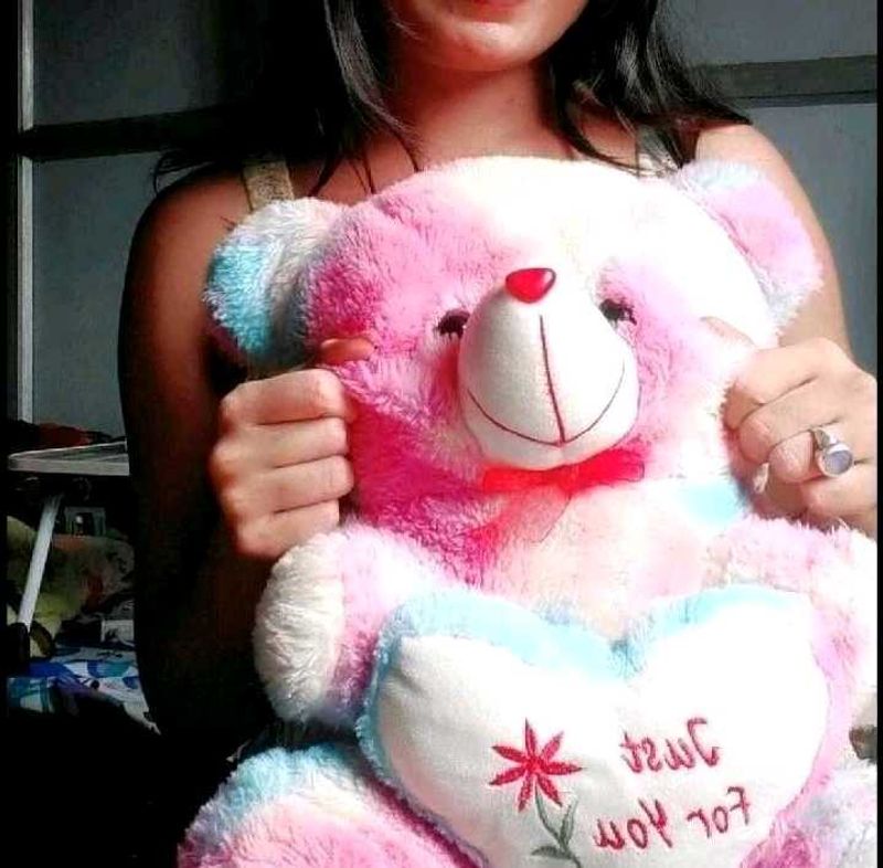 Colorful Teddy Bear with rabbit 🐇🐰