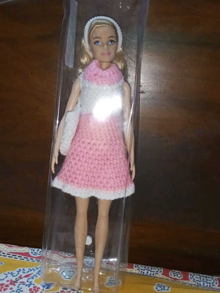 Barbie Wearing A Crochet Dress