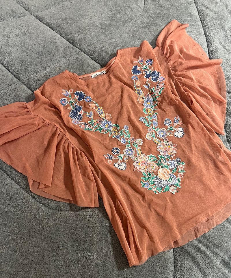 Zara Sheer Top - New