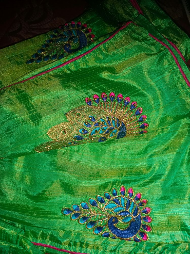 Green Colour Saree
