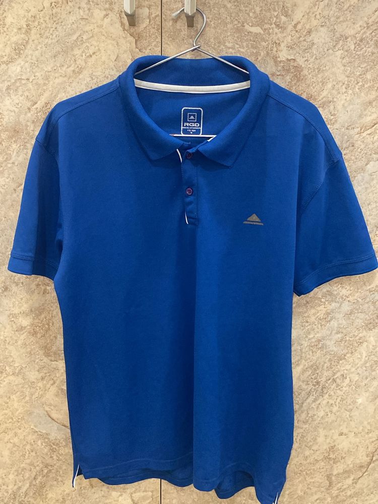Blue Polo Synthetic Sports Shirt