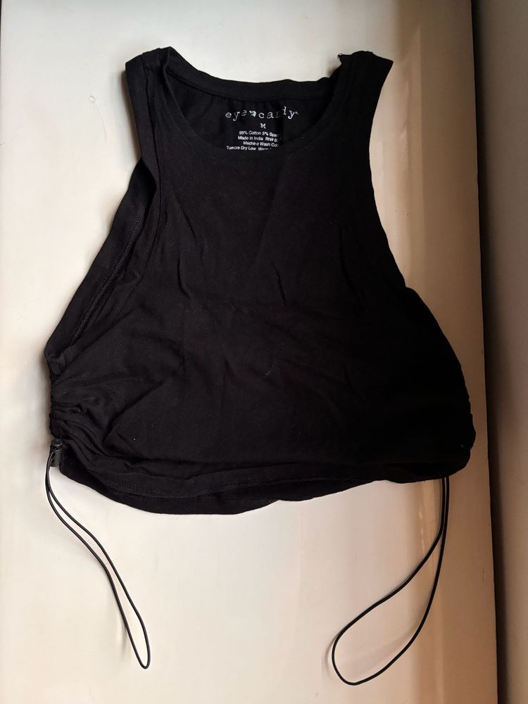 Black Halter Neck Top