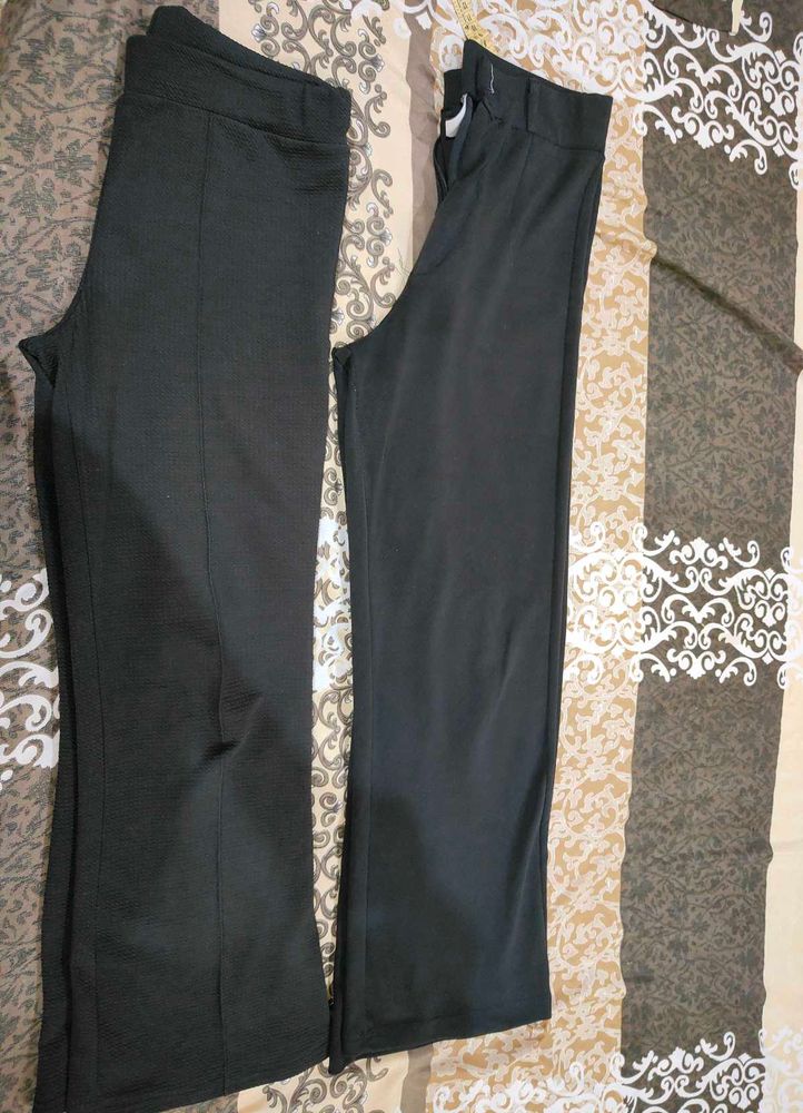 Black Pants Combo- Straight And Flared