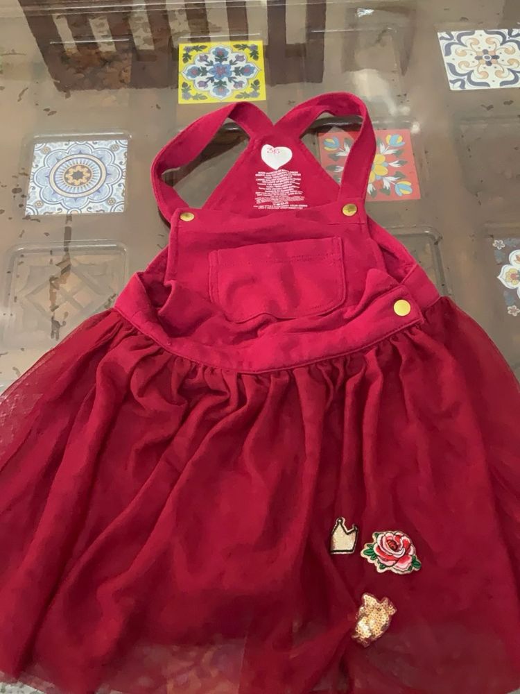 Adorable Red Girls Dress