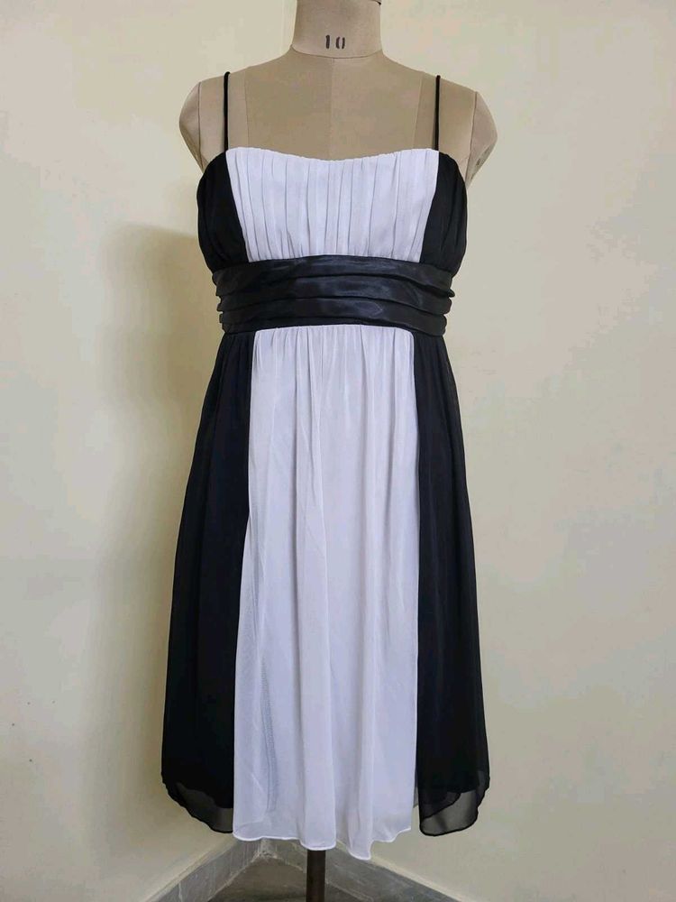 Black and White Cocktail Dress