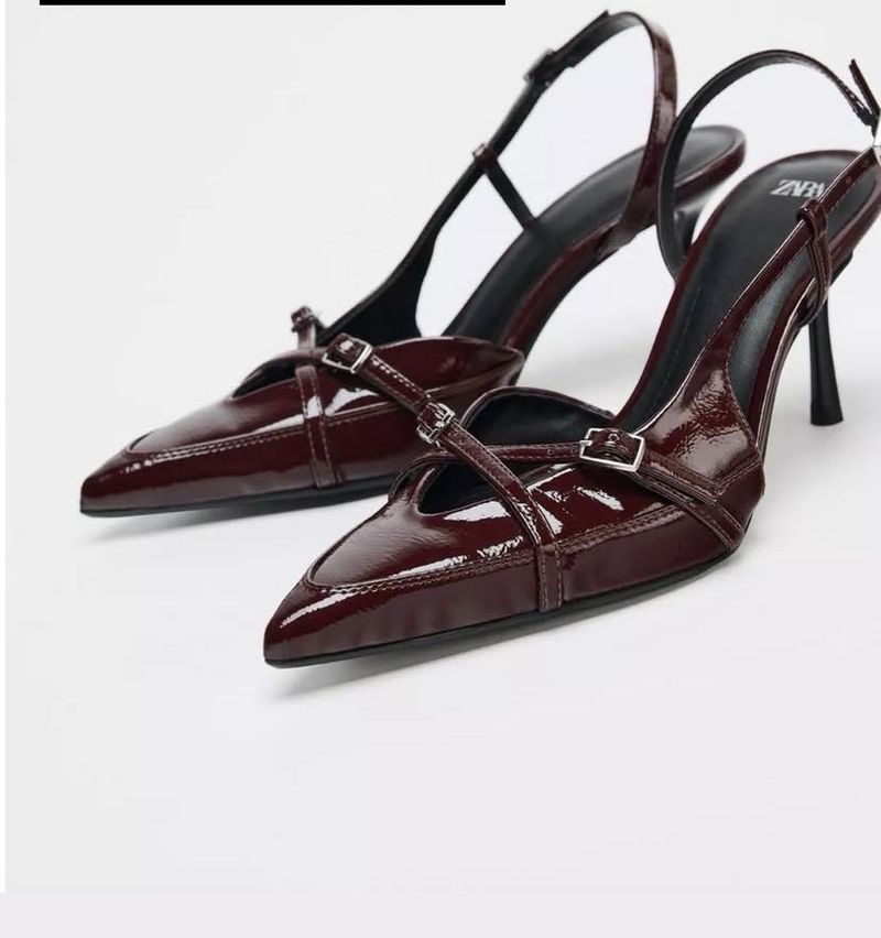 Mahroon Viral Zara Heel