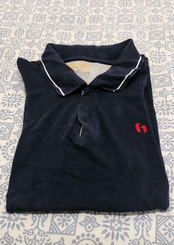 Navy Blue Polo T-Shirt