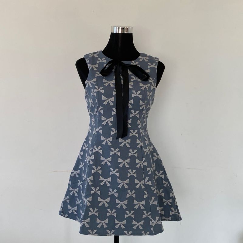 Mini Bow Skater Dress