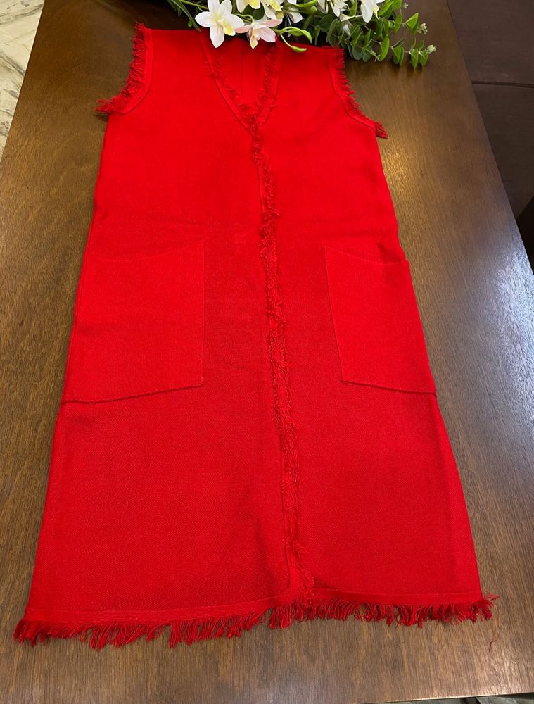 Red Sleeveless Dress