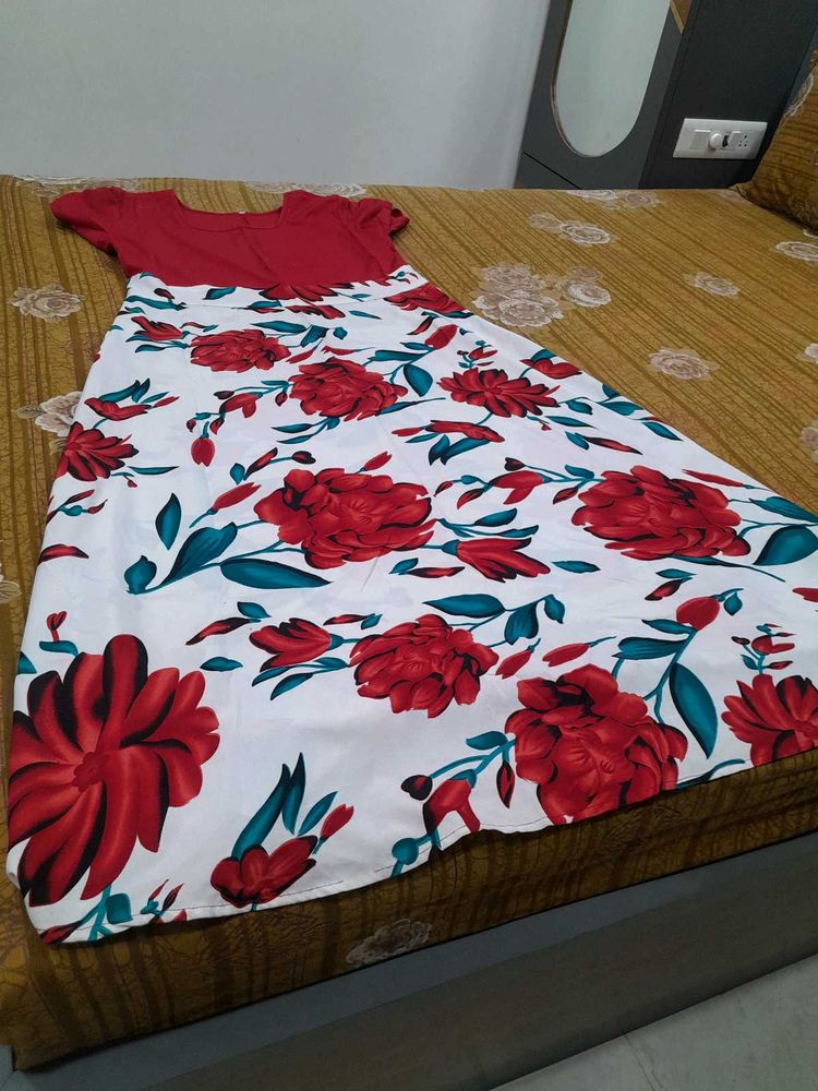 Floral Print Maxi Dress