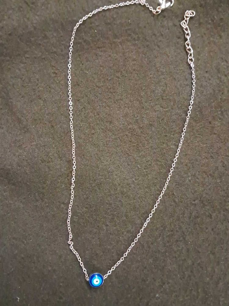 Evil Eye Silver Necklace