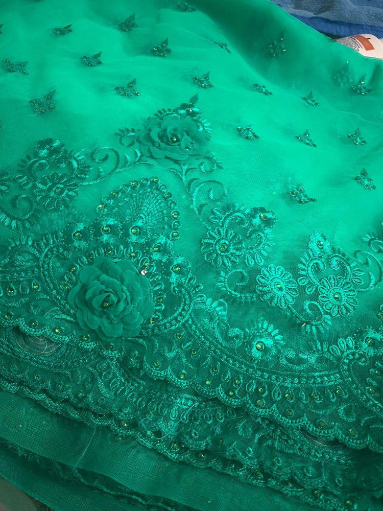 Emerald Green Dress Material