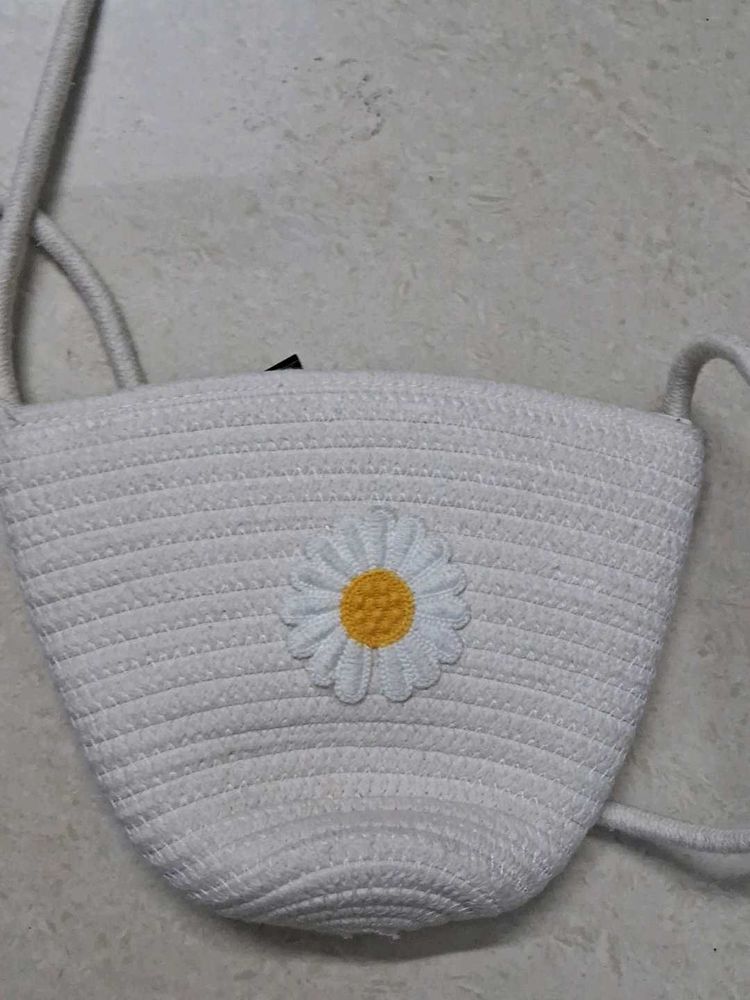 White Beachy Sling Bag