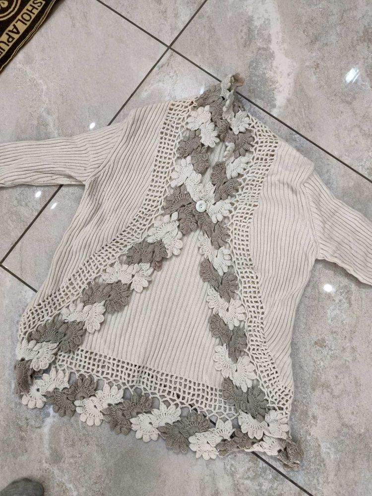 Crochet Knit Cardigan