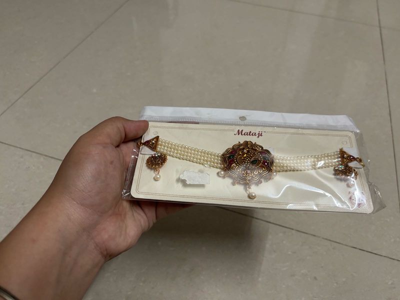 🆕 Pearl Choker Jewellery Set