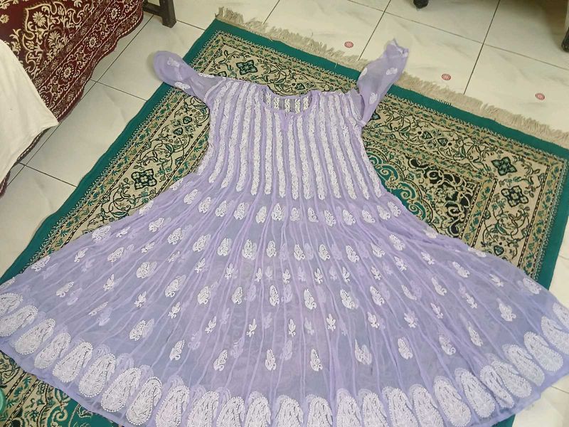 56 kali chikankari anarkali